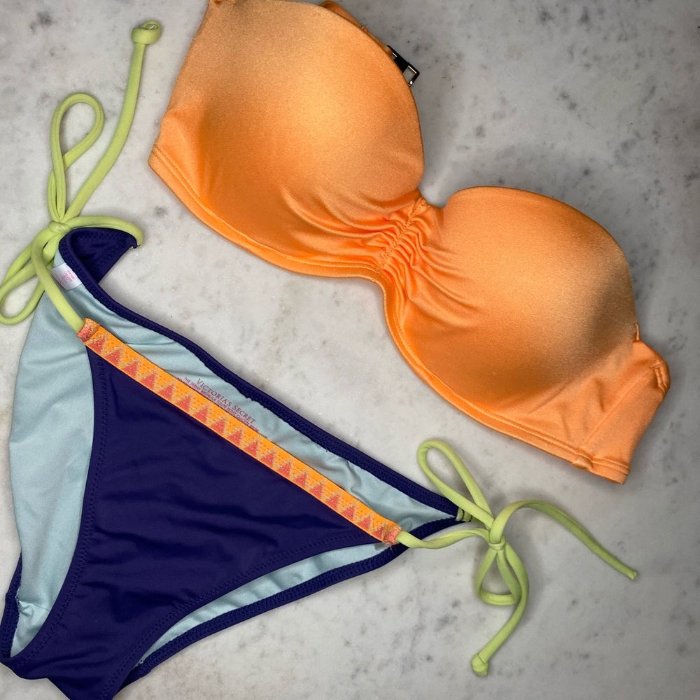 Cute neon bikini set